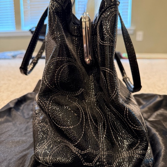 Coach Black Signature Tote - Picture 5 of 7